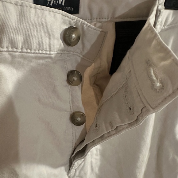Men's Slim Fit Chinos H&M Beige Size 32R - Picture 6 of 9